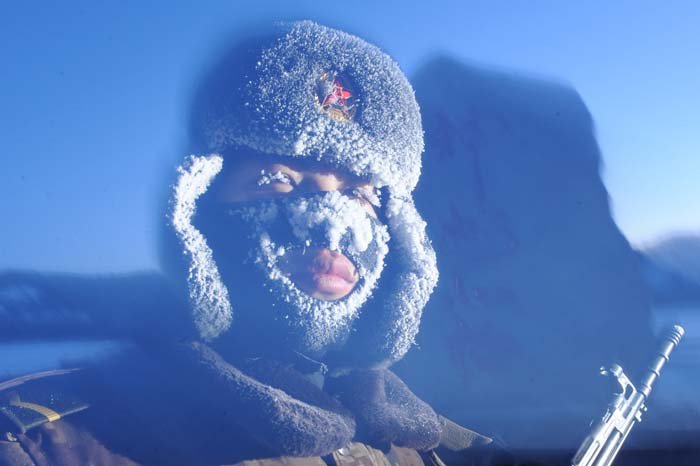 “中国北极”酷寒中的边防哨兵