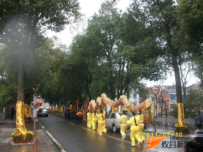 舞龙灯庆新春