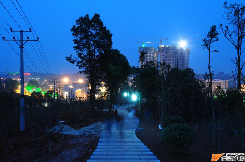 夜幕下的攸县城