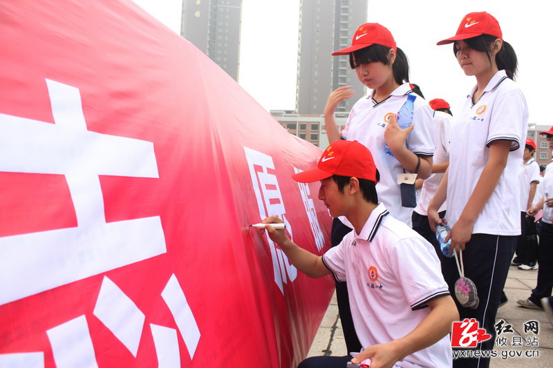 攸县万名签名暨志愿者服务活动启动仪式——万人签名掠影