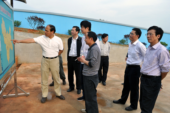 钟再群副厅长一行来攸考察水利建设情况