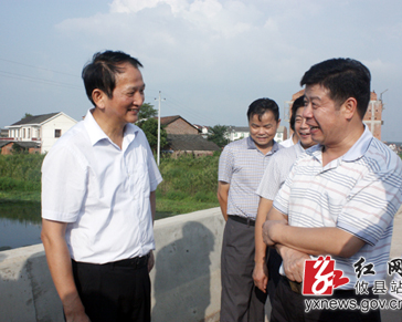 省水利厅厅长戴军勇来攸视察水利工作