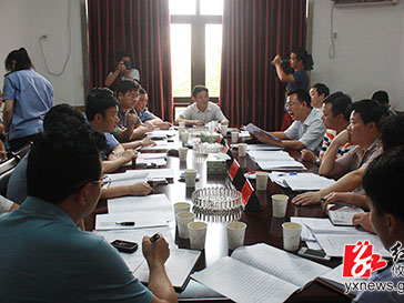 胡湘之赴公安局就基础建设进行现场办公