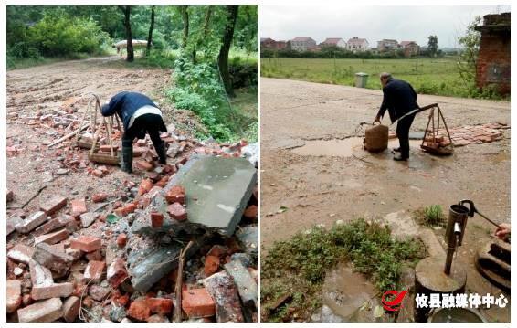 联星街道侯联村：老人义务修路 彰显党员风采