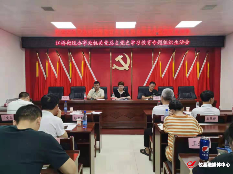 【学党史 开新局】江桥街道召开党史学习教育第四次“学史力行”专题学习专题组织生活会