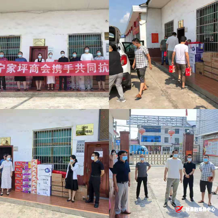 同心抗疫 | 宁家坪镇：商会爱心企业向抗疫一线捐献防疫物资