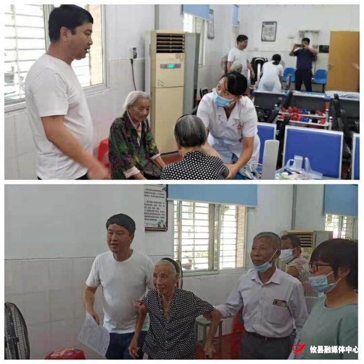 酒埠江镇：百岁老人主动接种，村书记来护航