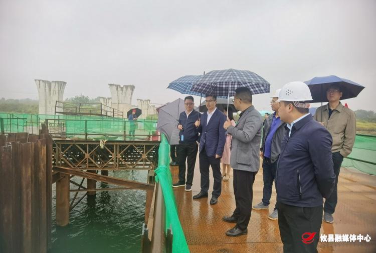武挪强督导洣水四桥工程建设