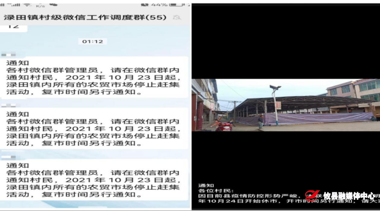 同心战疫 | 渌田镇：雷厉风行休市场 众志成城抗疫情