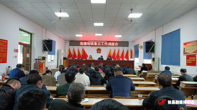莲塘坳镇召开重点工作调度会