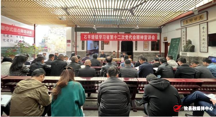 石羊塘镇扎实开展省第十二次党代会精神宣讲