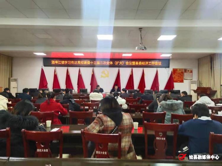 酒埠江镇学习传达贯彻县委十三届二次全体（扩大）会议暨县委经济工作会议精神