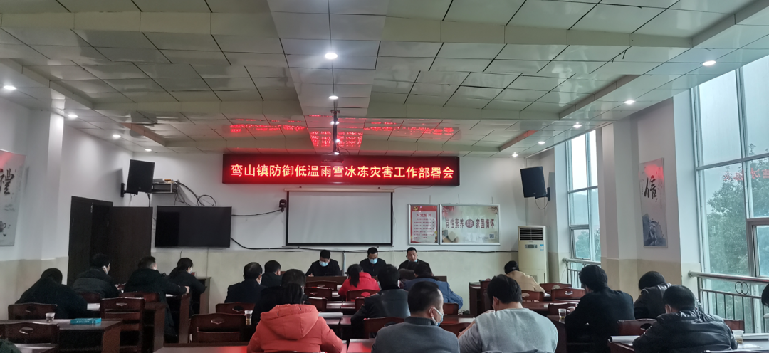 鸾山镇召开防御低温雨雪冰冻灾害工作部署会