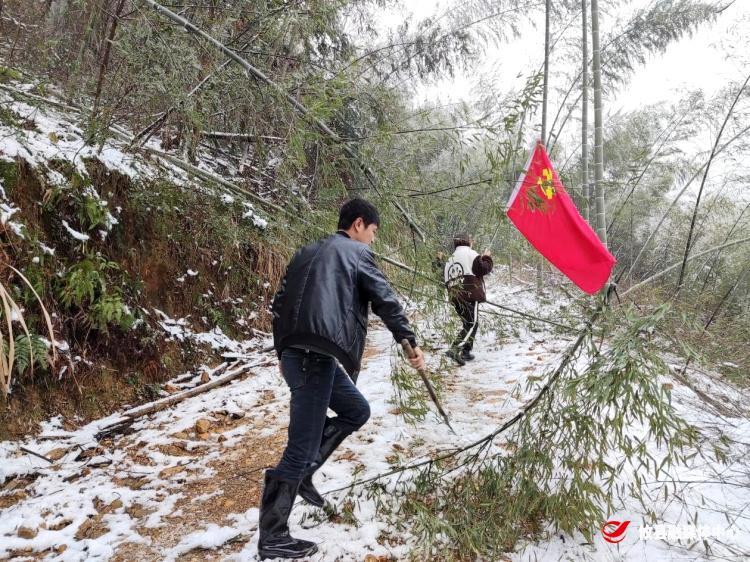 黄丰桥镇：除积雪 保出行 暖人心