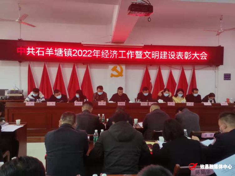 石羊塘镇召开经济工作暨文明建设表彰大会
