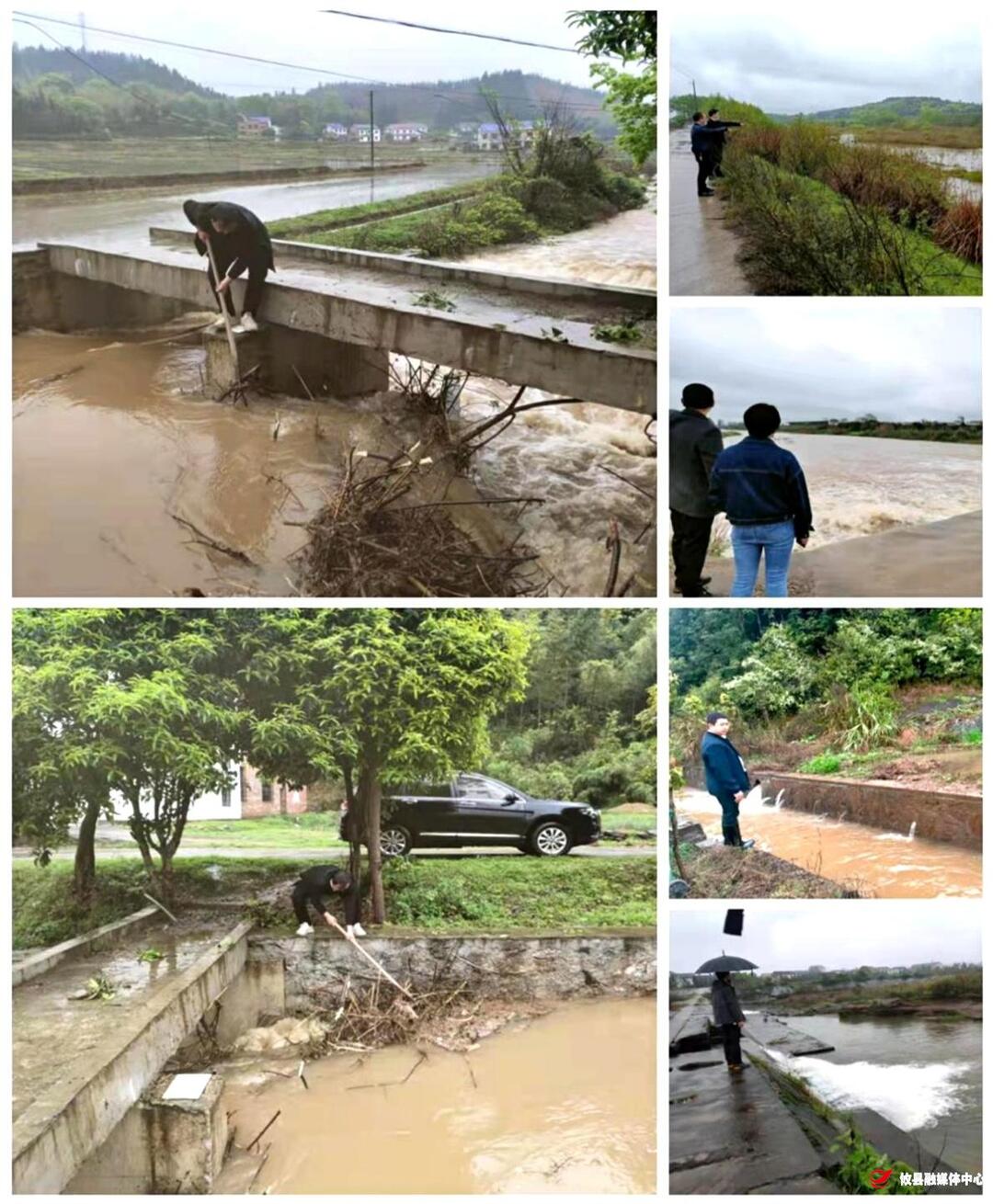 酒埠江镇巡河不停步，下雨“不打烊”