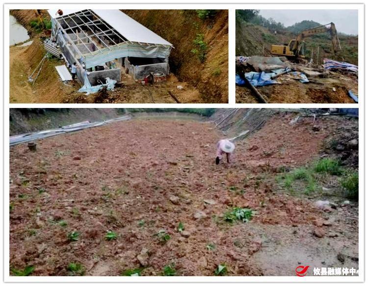 渌田镇：依法拆除违规建筑 严守耕地保护红线