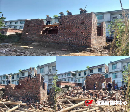 【谭桥街道】铁腕拆违，全力维护良好秩序