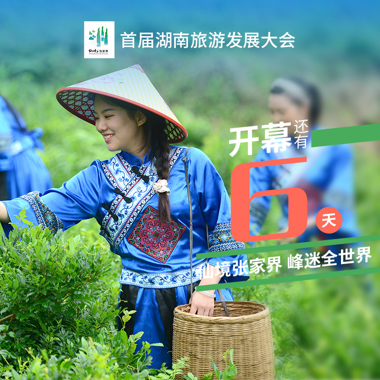 距离首届湖南旅游发展大会开幕式，倒计时6天