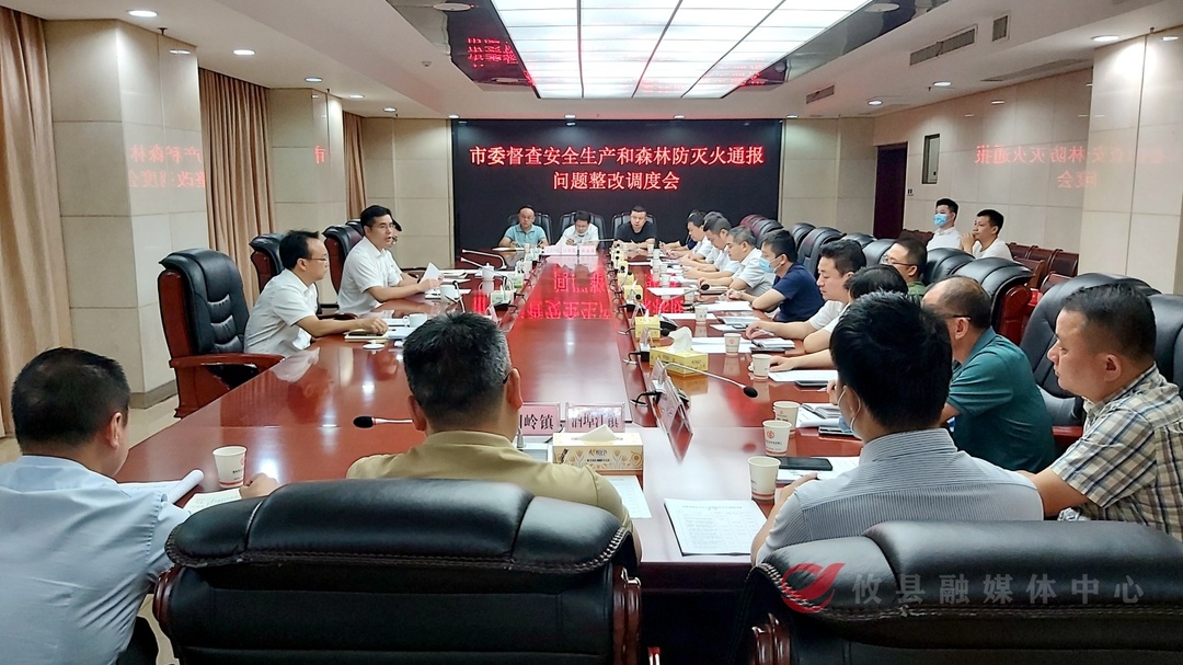市委督查安全生产和森林防灭火通报问题整改调度会召开