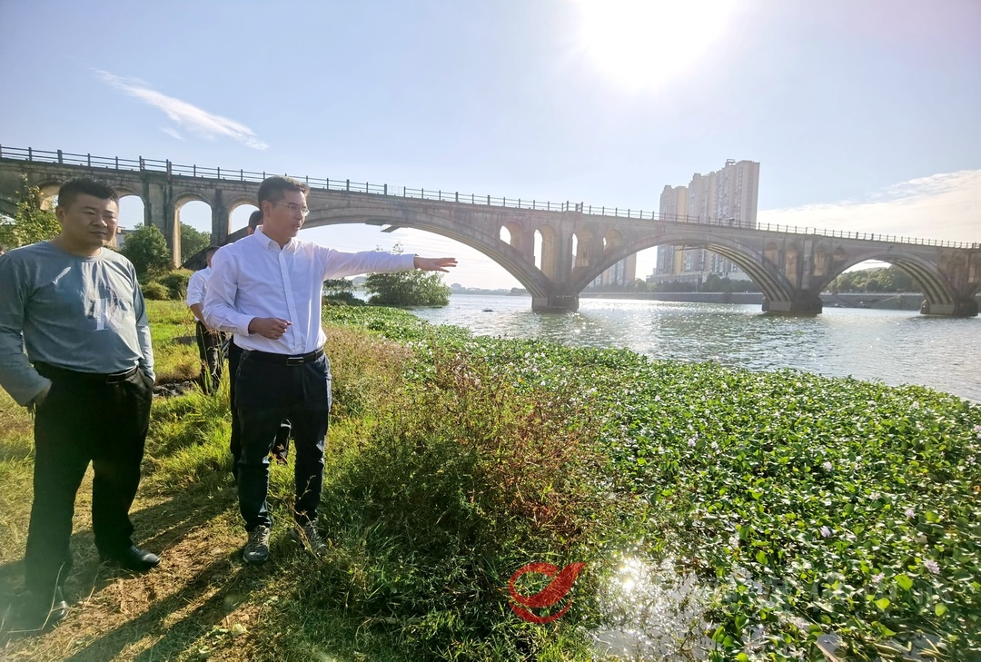 武挪强巡查洣水并强调：加强水域保护管理  推进生态文明建设