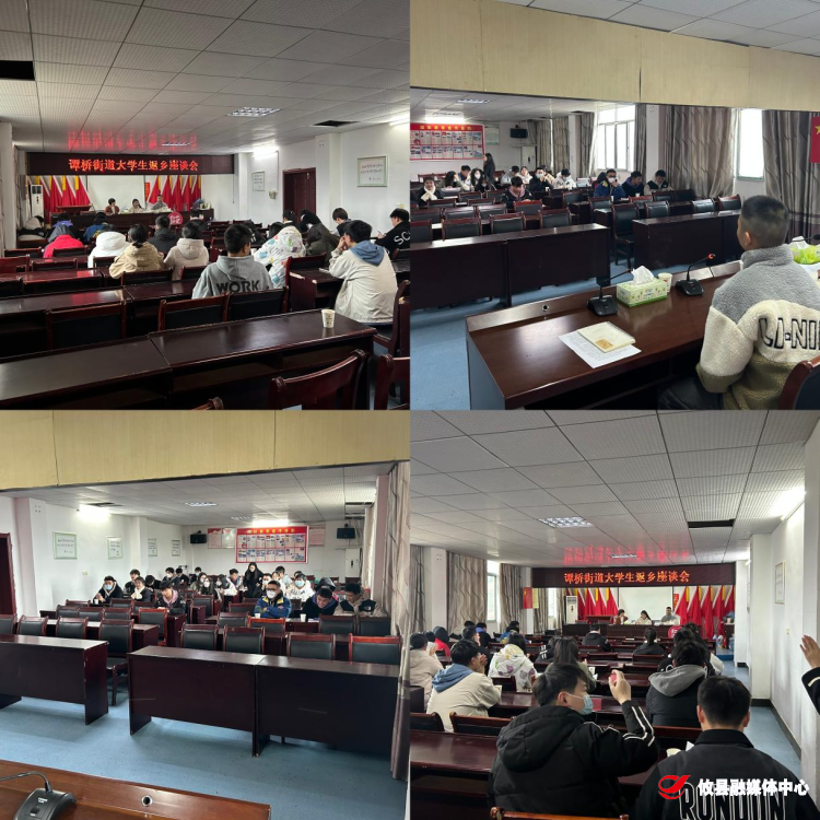 谭桥街道：召开“倾听青年之声，共话美好家乡”返乡大学生座谈会