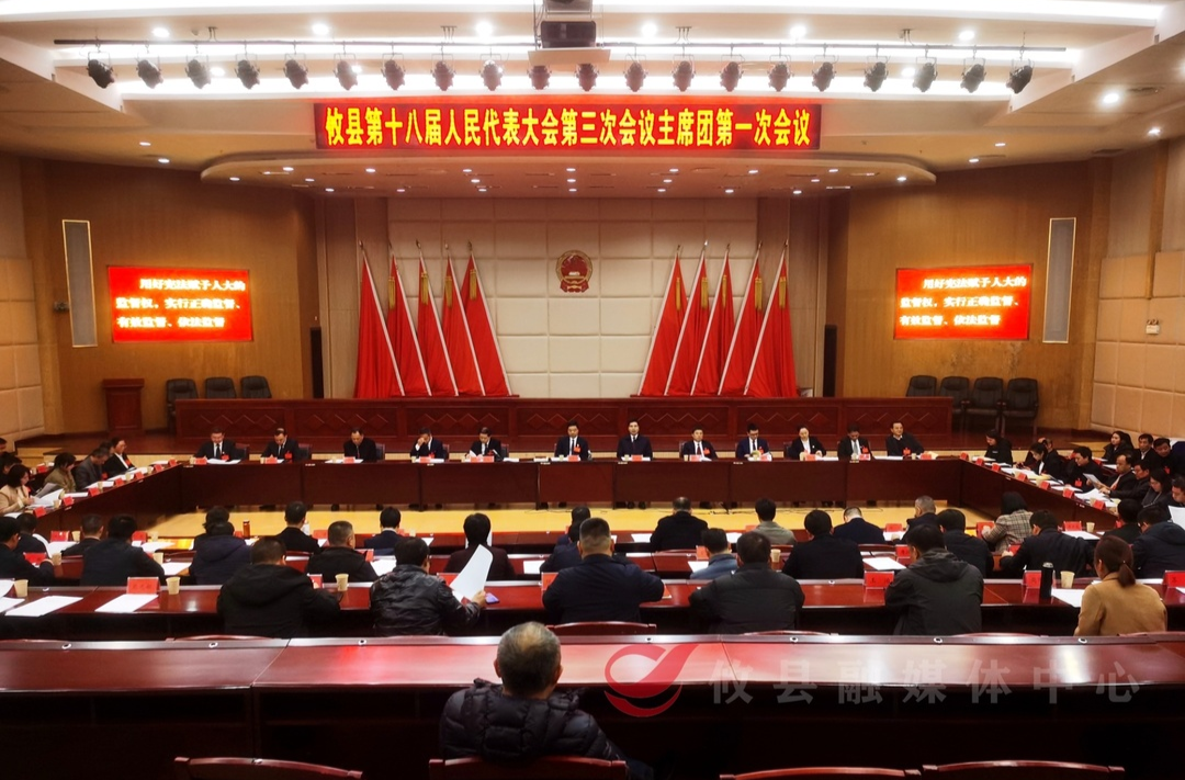【两会直通车•攸州风正劲】攸县第十八届人民代表大会第三次会议召开主席团第一次会议