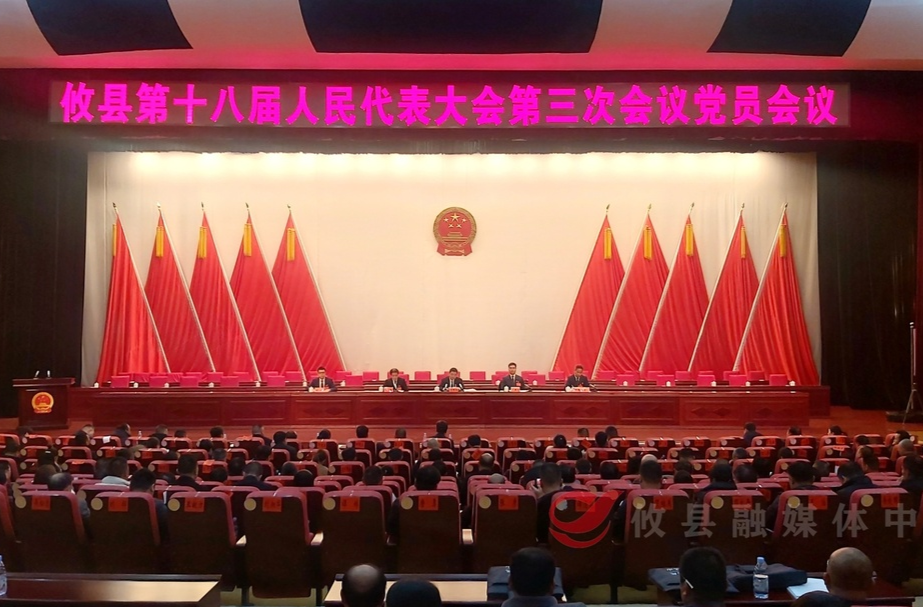 【两会直通车•攸州风正劲】攸县第十八届人民代表大会第三次会议召开党员会议