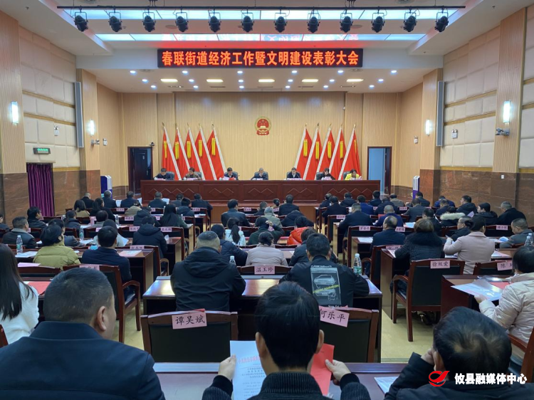 春联街道召开经济工作暨文明建设表彰大会