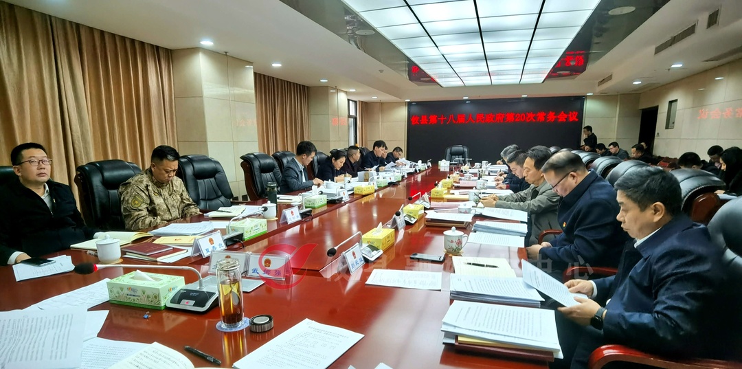 武挪强主持召开县政府常务会议 研究疫情防控、落实“稳增长20条”等工作