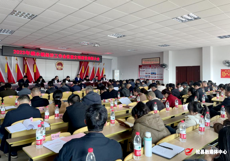 凝心聚力 担当实干----桃水镇召开2023年度经济工作会议暨文明建设表彰大会