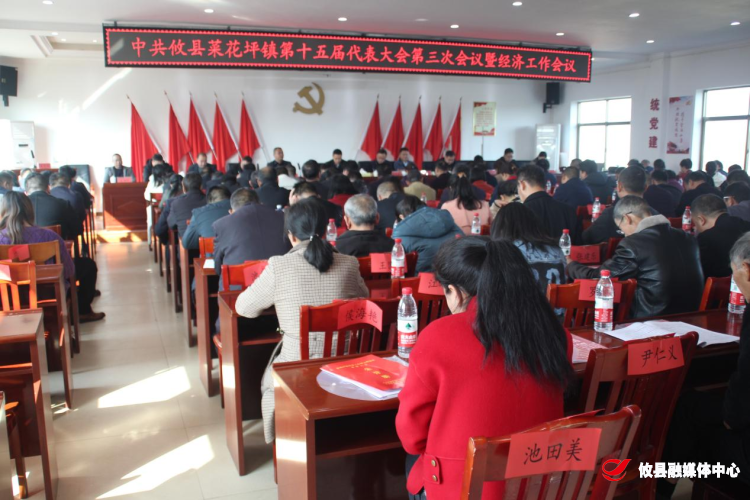 菜花坪镇召开第十五届党代会第三次会议暨经济工作会议
