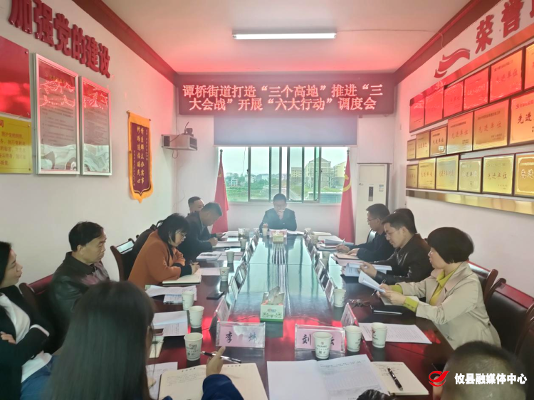 谭桥街道召开打造“三个高地”推进“三大会战”开展“六大行动”工作调度会