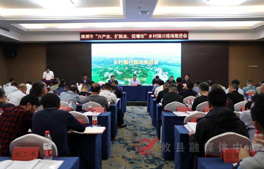 全市“兴产业、扩就业、促增收”乡村振兴现场推进会在攸县召开