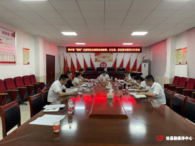 桃水镇召开“镜鉴”以案明纪以案促改肃流毒、正生态、促发展专题民主生活会