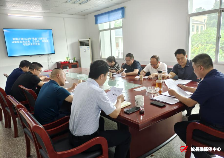 酒埠江镇召开“镜鉴”以案明纪以案促改肃流毒、正生态、促发展专题民主生活会
