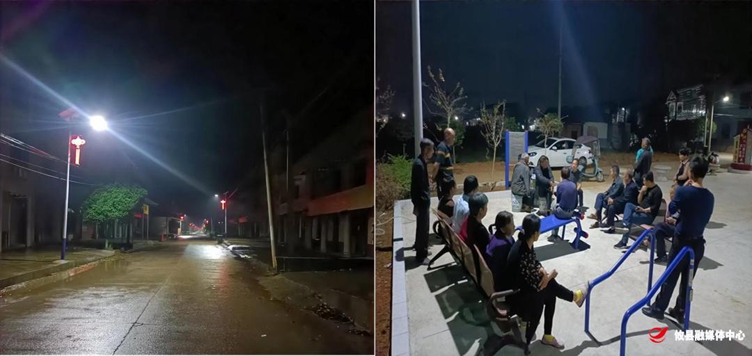 联星街道大屋村：路灯亮化暖民心，照亮美丽“幸福路”