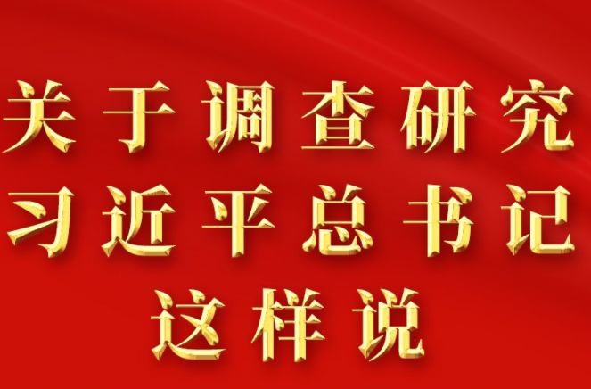 关于调查研究，习近平总书记这样说