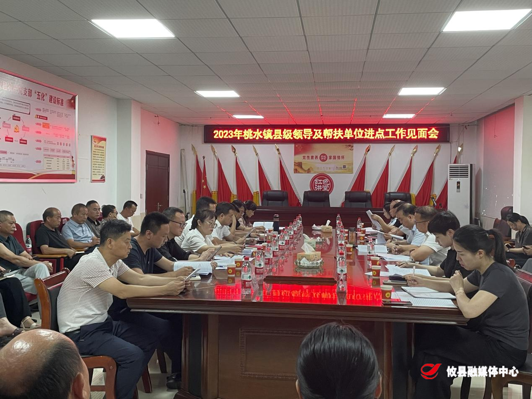 蓄势赋能添动力 驻村帮扶促振兴——桃水镇召开县领导及帮扶单位进点工作见面会