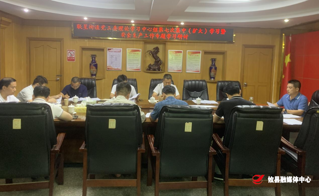 【党声“攸”扬】联星街道党工委理论学习中心组开展第七次集中（扩大）学习暨安全生产工作专题学习研讨
