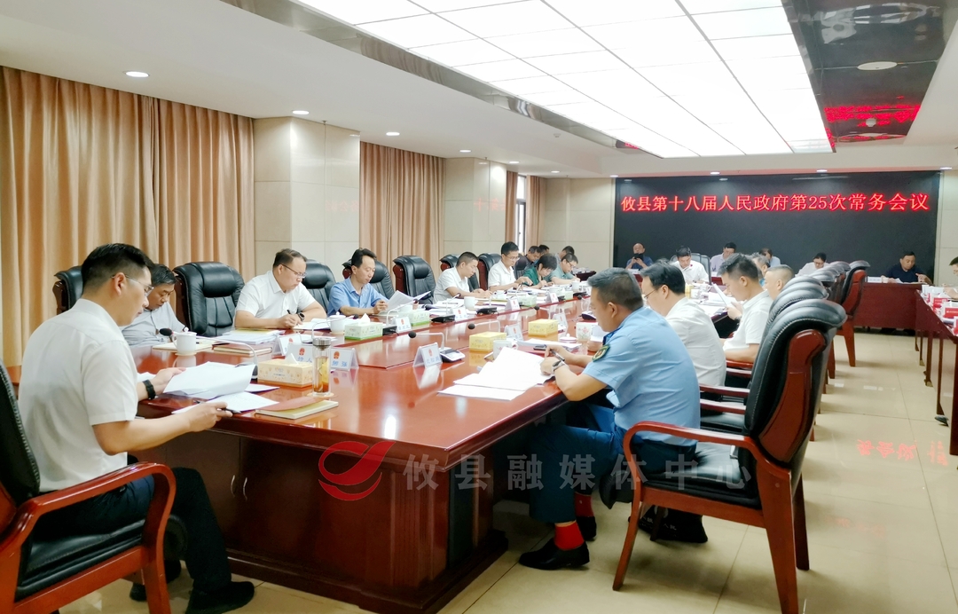 攸县第十八届人民政府召开第25次常务会议