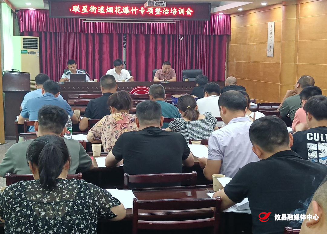 联星街道召开烟花爆竹“打非治违”、燃气安全、消防安全专项整治行动培训会
