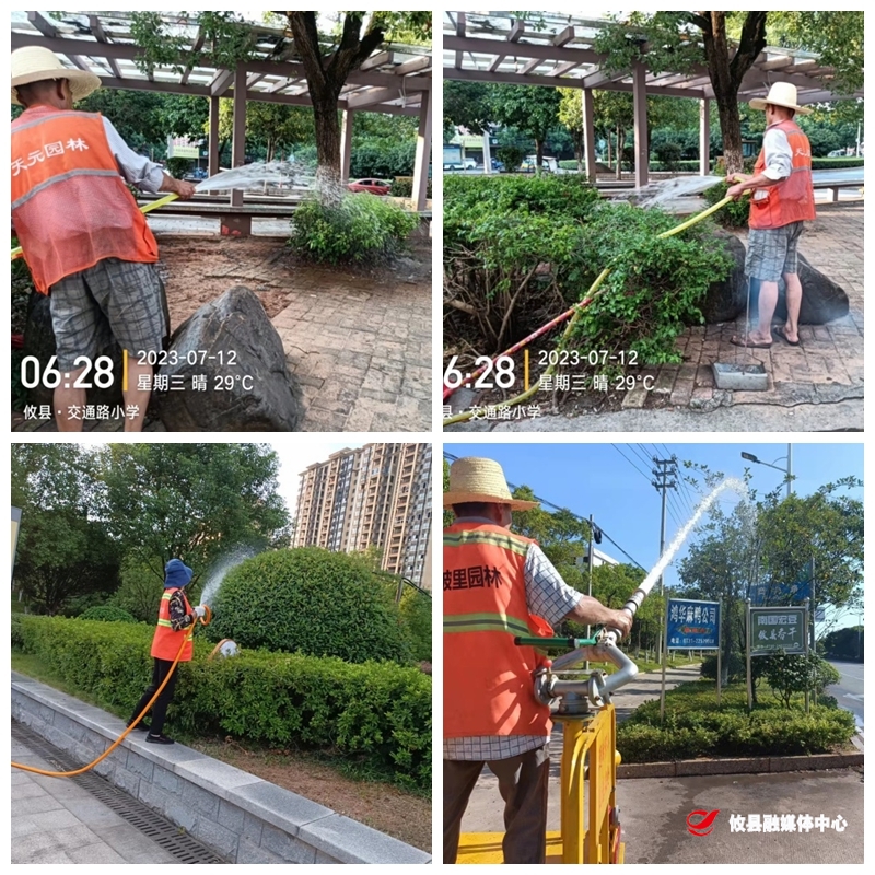 攸县市政园林服务中心：迎“烤”作战 做好夏季绿化养护管理