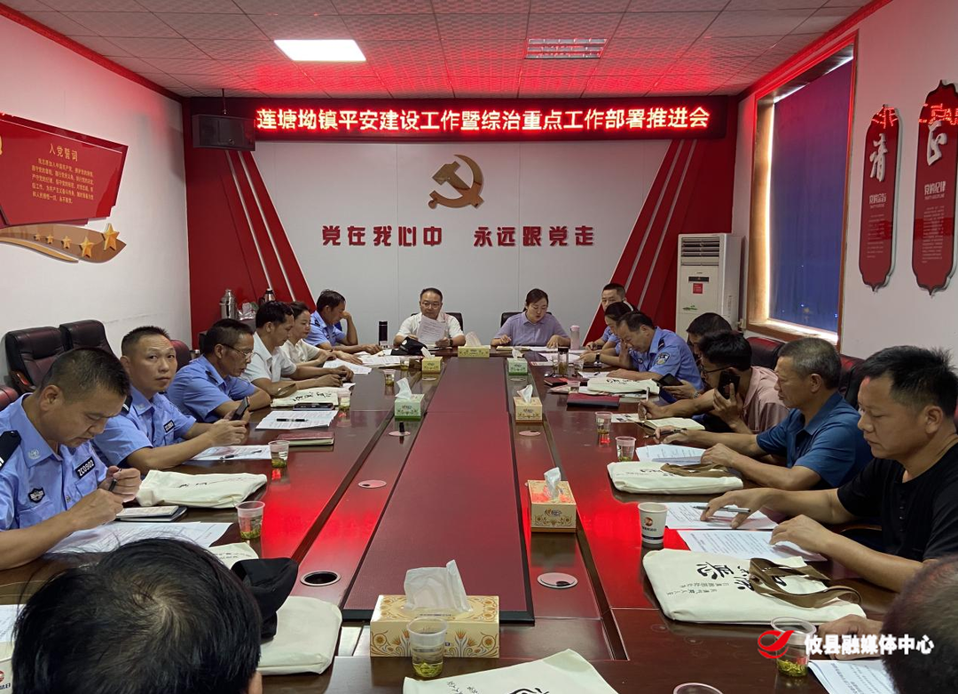 莲塘坳镇召开平安建设工作暨综治重点工作部署推进会