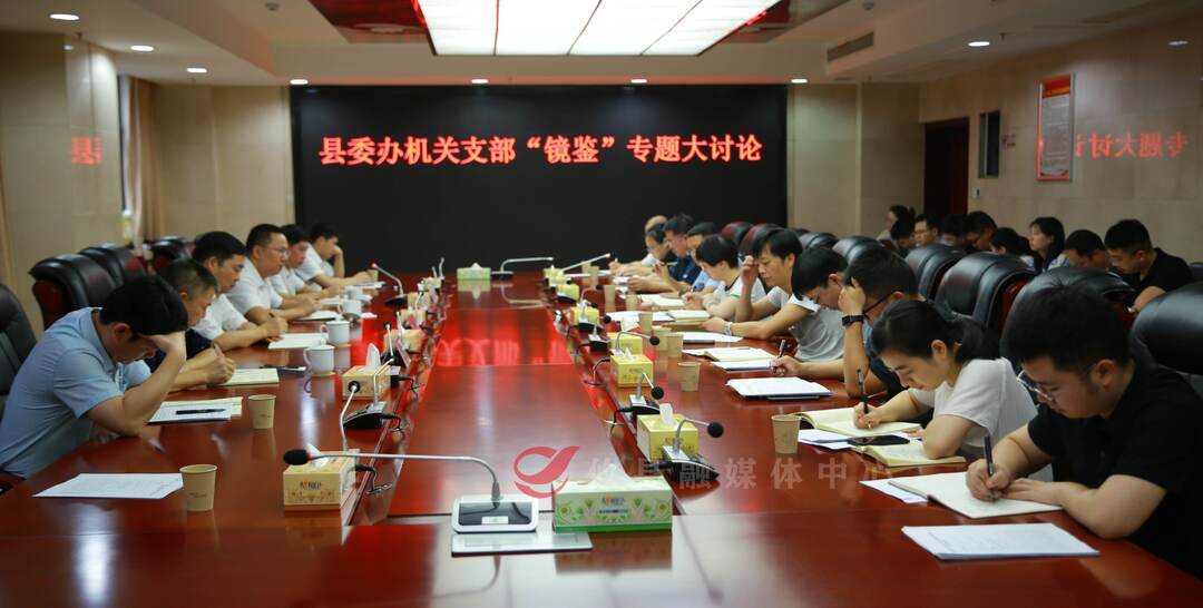 李鹏程参加县委办机关支部“镜鉴”专题大讨论活动时强调　争做忠诚干净担当的党办干部