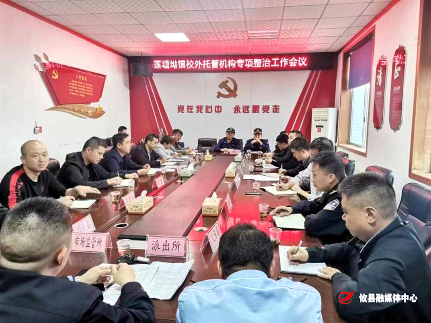 县领导带队到莲塘坳镇开展校外托管机构专项整治工作