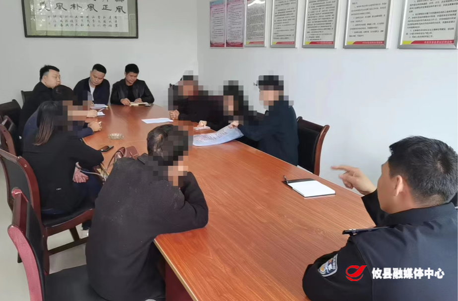 石羊塘司法所联合派出所、村委会成功调解一起人身损害赔偿纠纷