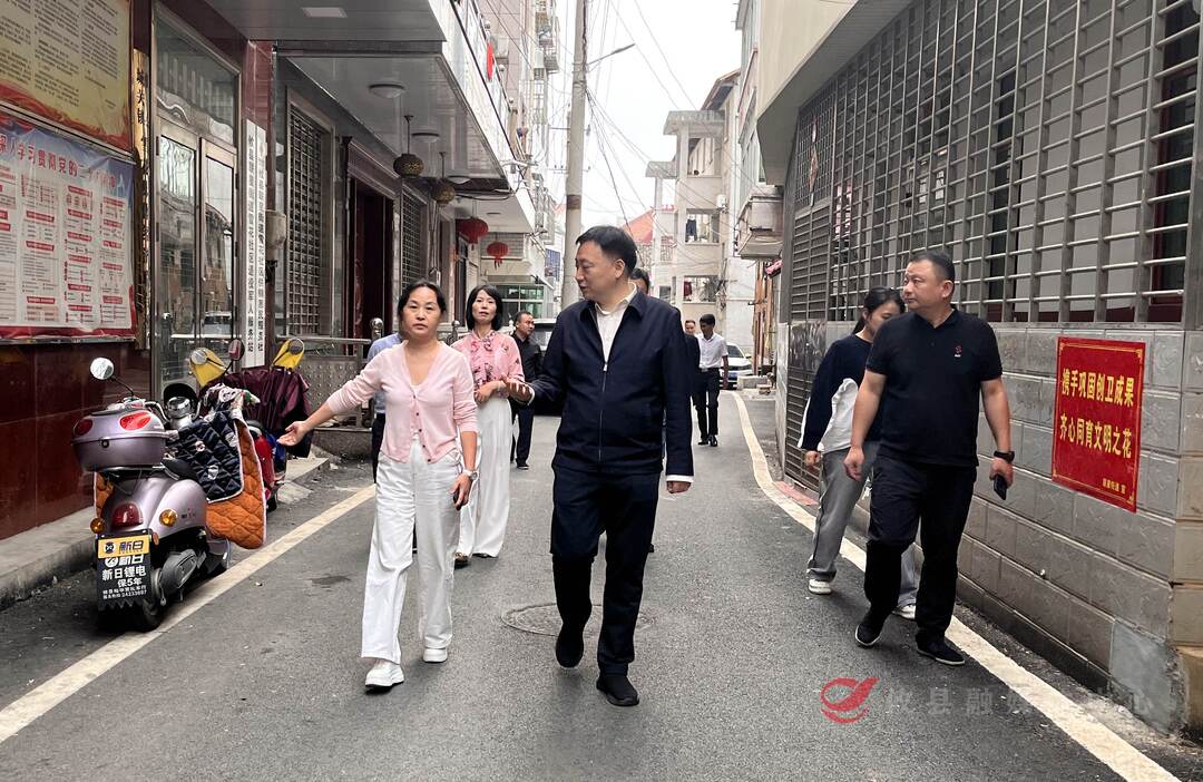 创文在路上|县领导督导创文工作