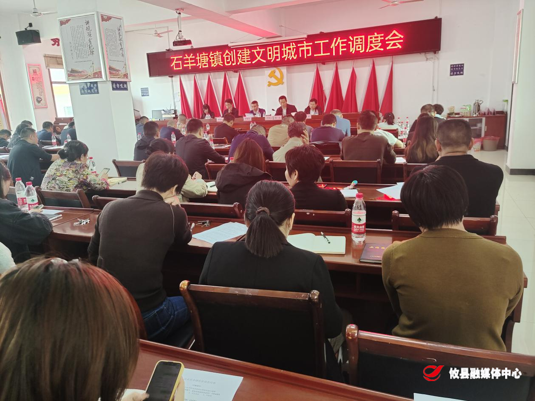 创文在路上 | 石羊塘镇召开创建文明城市工作调度会