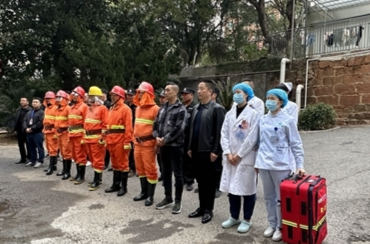 以练促防 攸县人民医院开展氧气泄漏应急演练